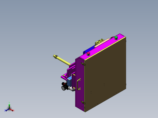 交流充电枪微动开关组件测试治具正等轴测缩略图