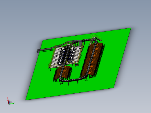 快递智能交叉带分拣机sw2020可编辑