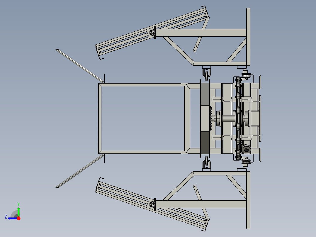 汽车电线把手生产线3D数模图纸 STP格式右视图