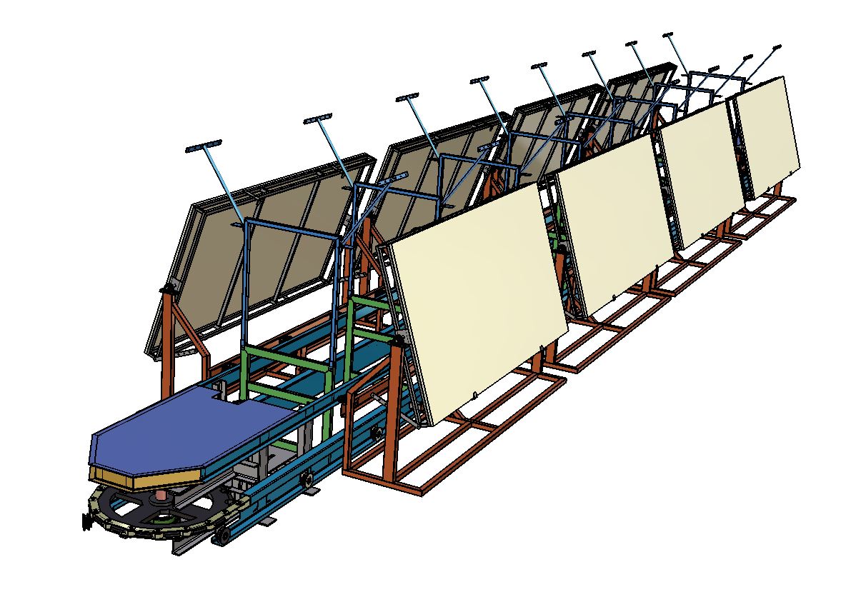 汽车电线把手生产线3D数模图纸 STP格式