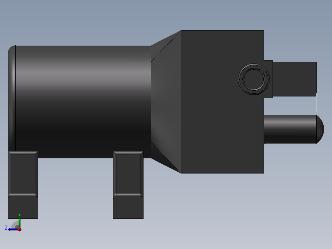solidworks 国标GB接头库 机械素材3D图纸自动化设备右视图