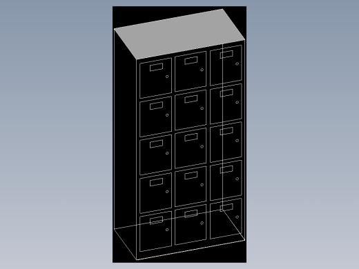 室内家具及植物的维模型十二-B052