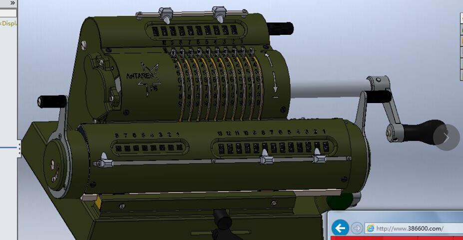 意大利机械式计算器3D模型