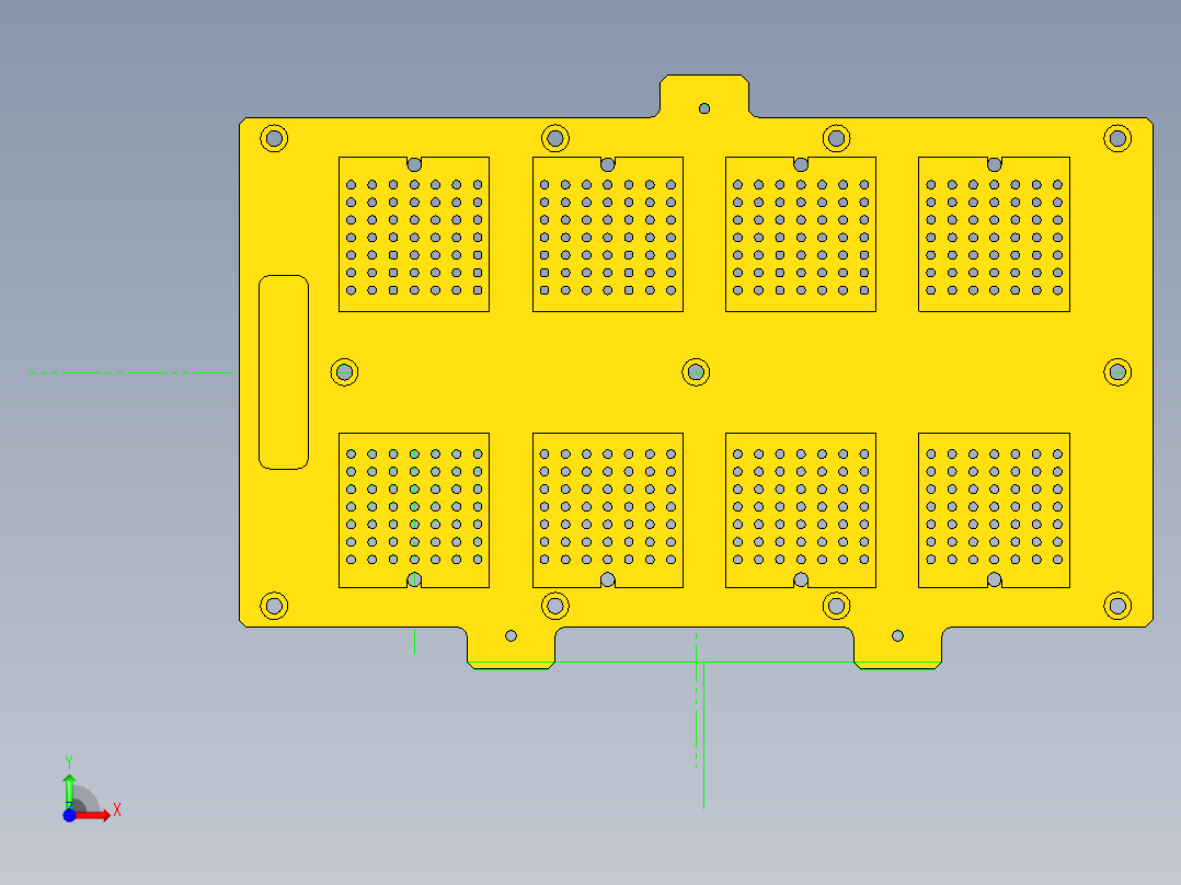 外壳盖板前视图