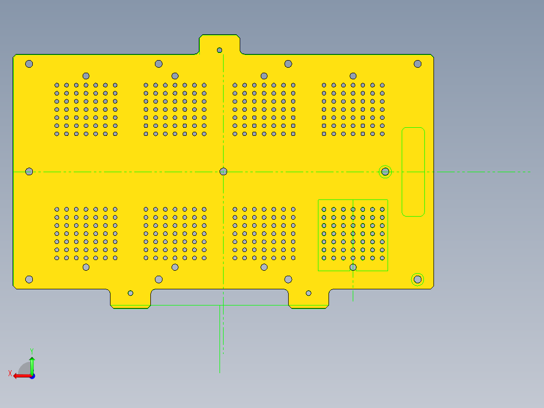 外壳盖板后视图