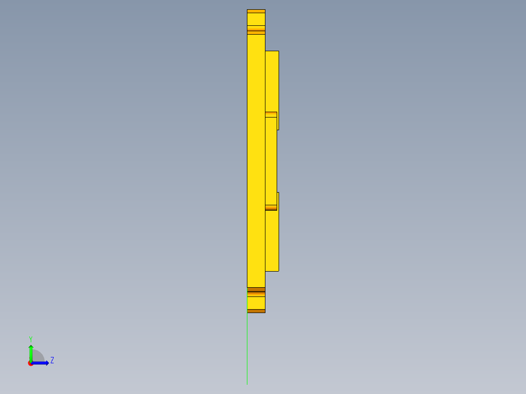 外壳盖板左视图