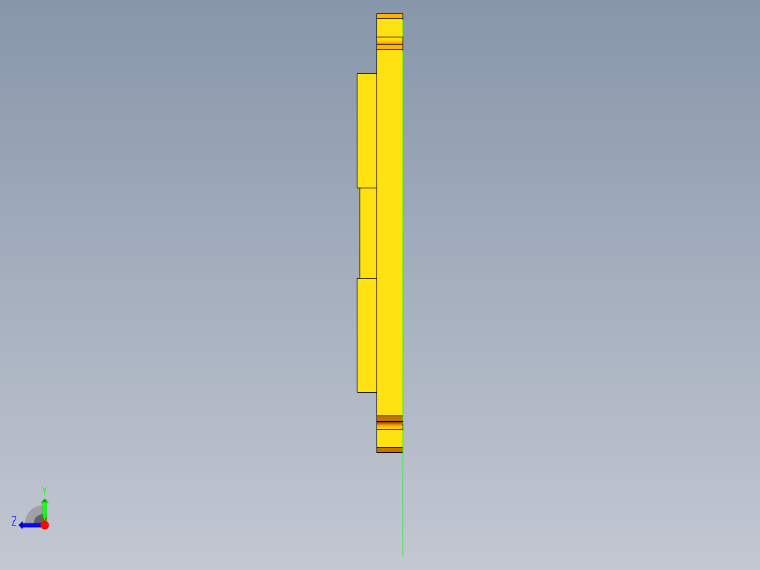 外壳盖板右视图
