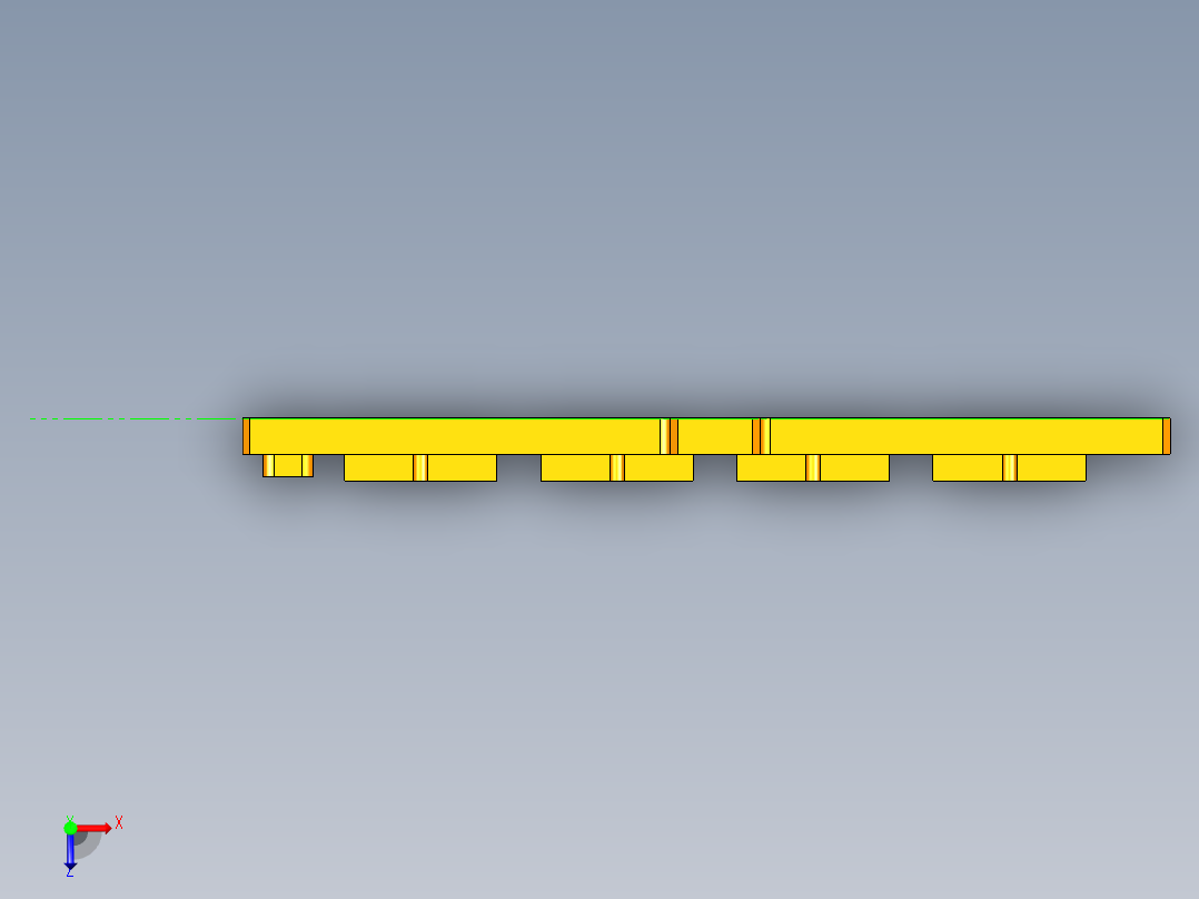 外壳盖板俯视图