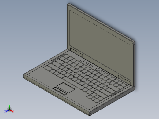 笔记本电脑的模型