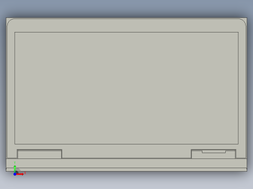 笔记本电脑的模型前视缩略图