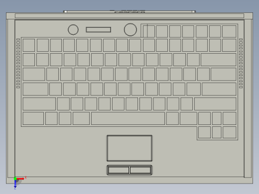 笔记本电脑的模型俯视缩略图