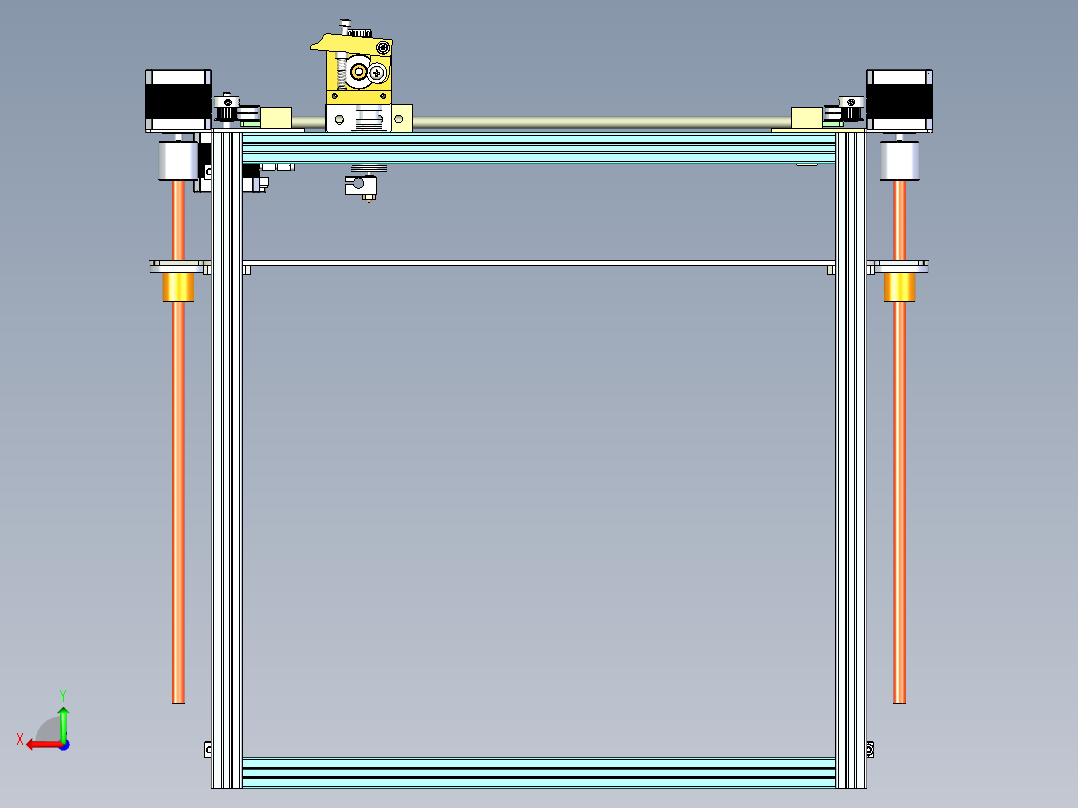超立方体3D打印后视图