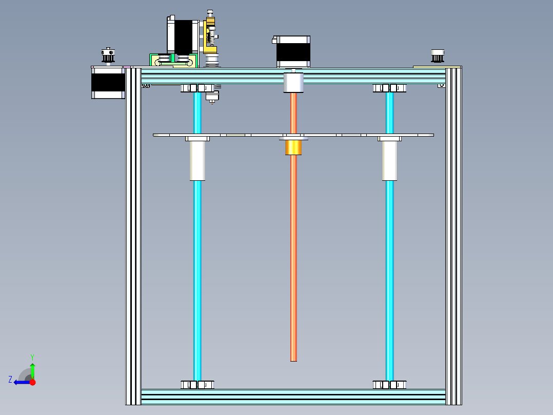 超立方体3D打印右视图