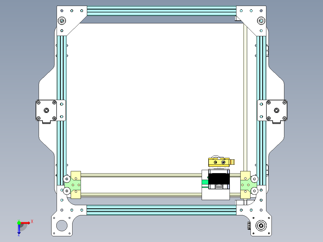 超立方体3D打印俯视图