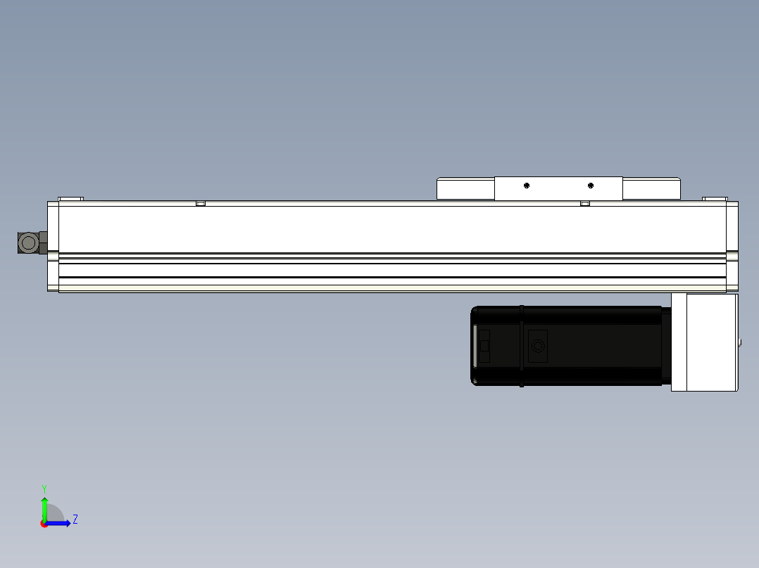 Toyo东佑达直线模组-ECH14-250-BM-400W+煞車左视图