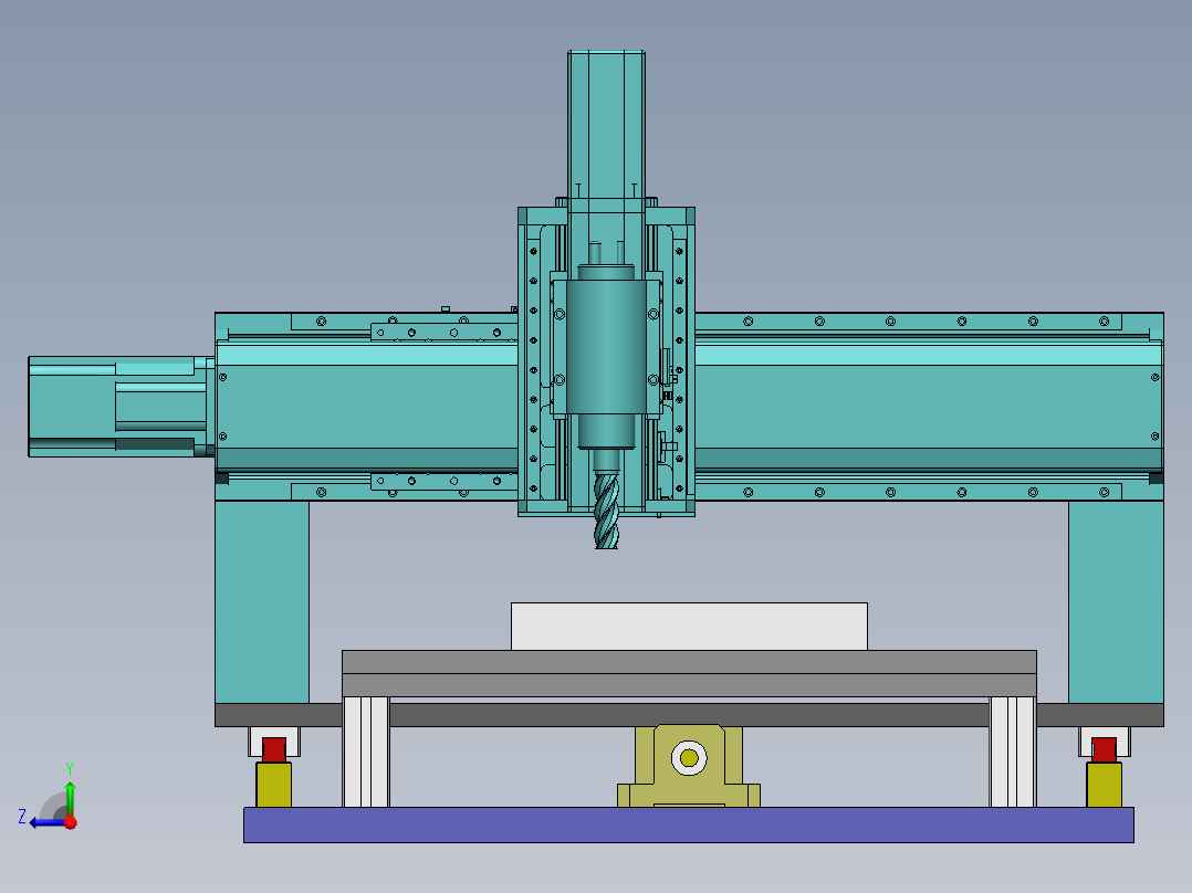 H606 3轴CNC雕刻机右视图