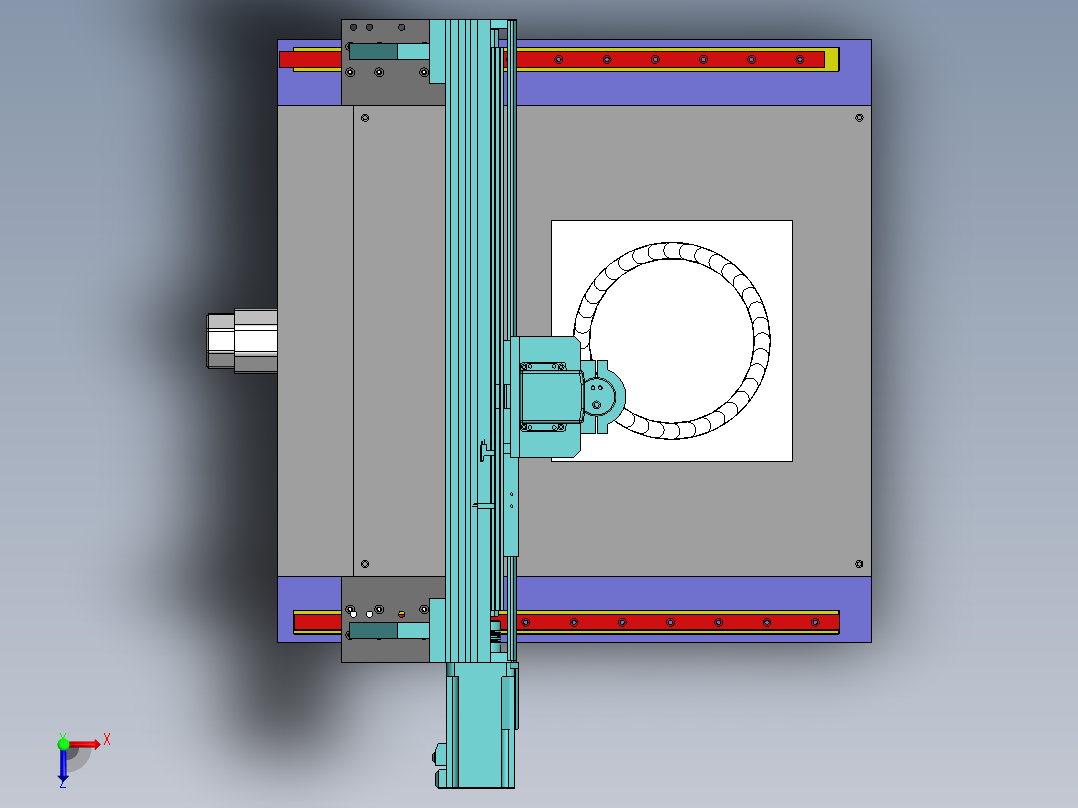 H606 3轴CNC雕刻机俯视图