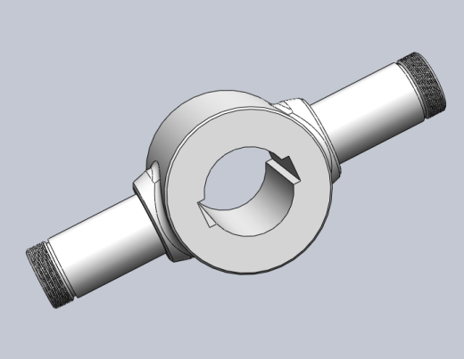蜗轮蜗杆差动齿轮结构3D图纸 Solidworks设计缩略图