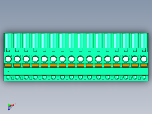 DEGSON 2EDG 系列 5.08mm 可插拔接线端子组-2EDGKDB-5.08-16P-14-00AH俯视缩略图