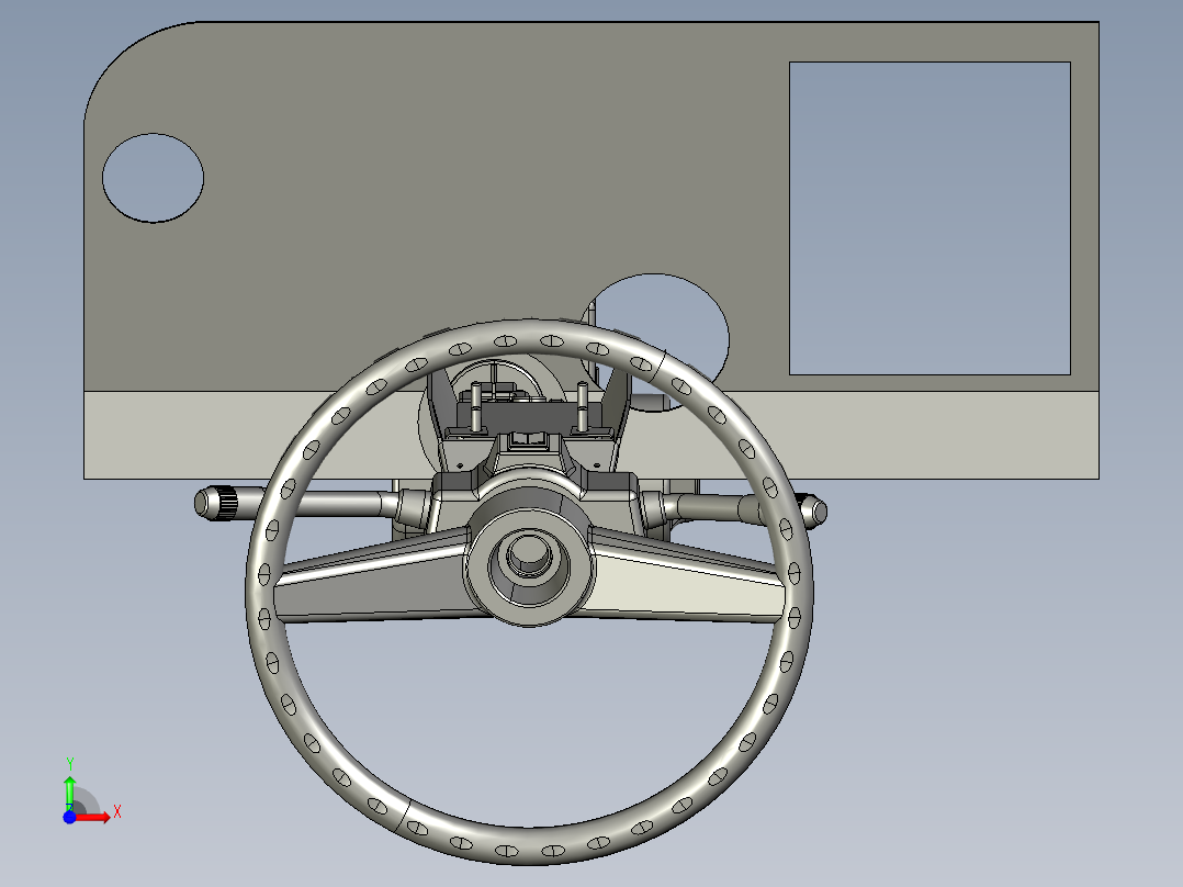 汽车转向前视图