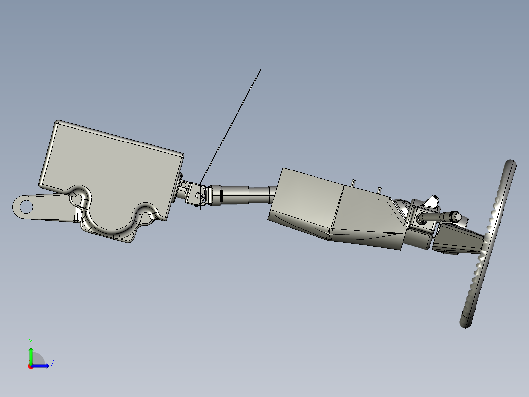 汽车转向左视图
