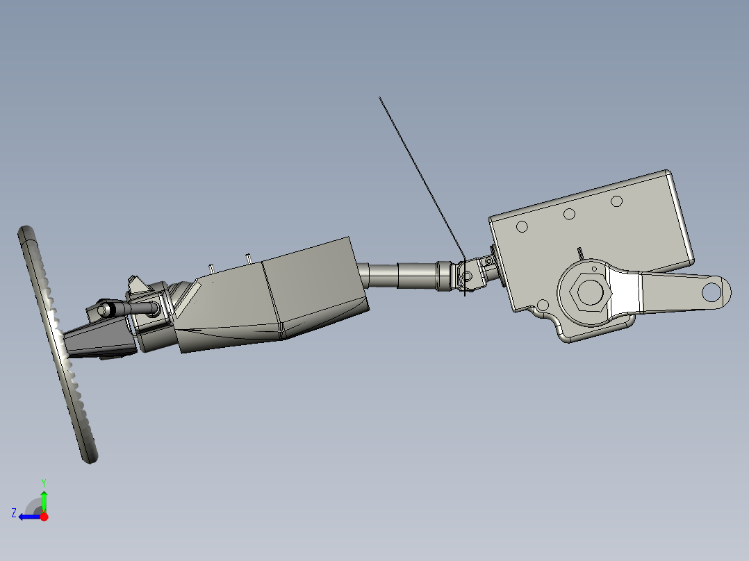 汽车转向右视图