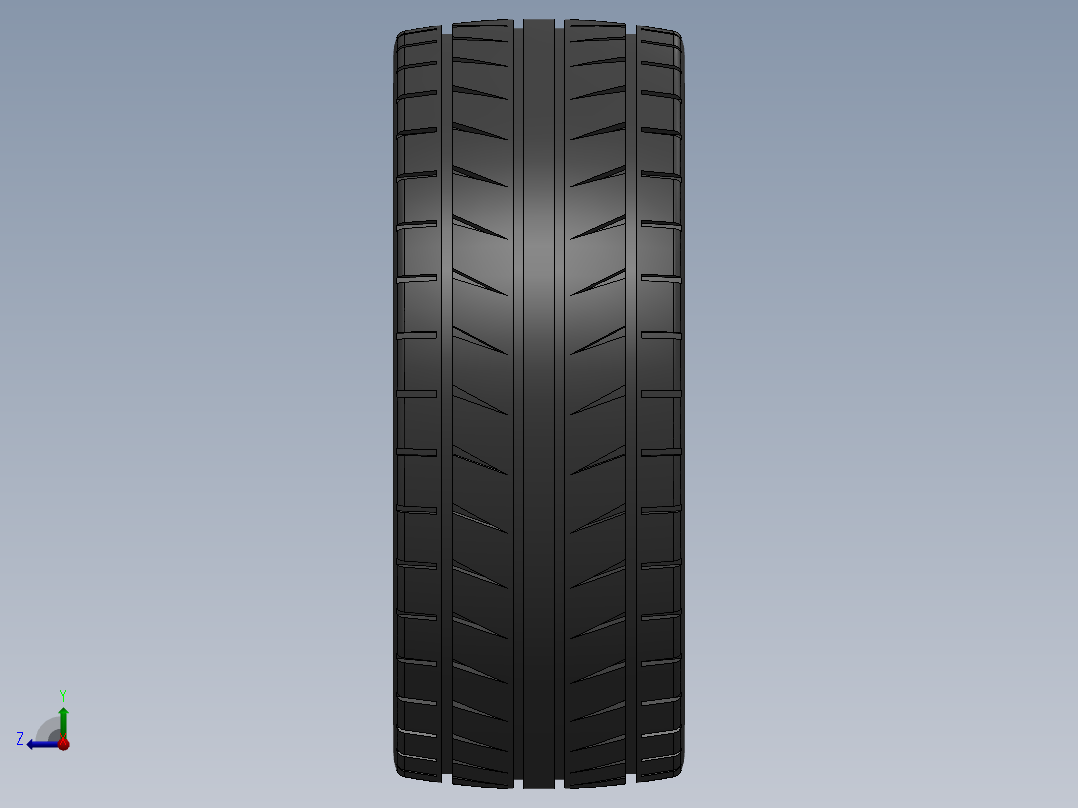 带轮胎的有轮汽车右视图