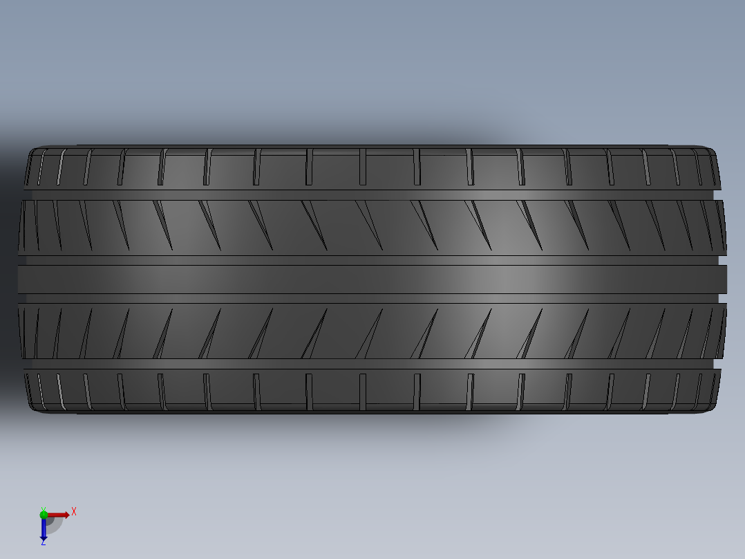 带轮胎的有轮汽车俯视图