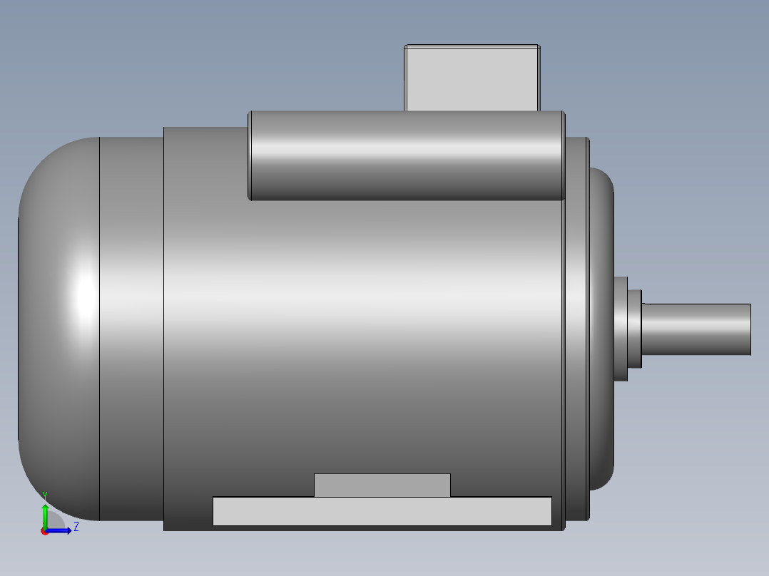 异步电机DJ_YS系列(IP44)_IMB3型_YS-90L-8左视图