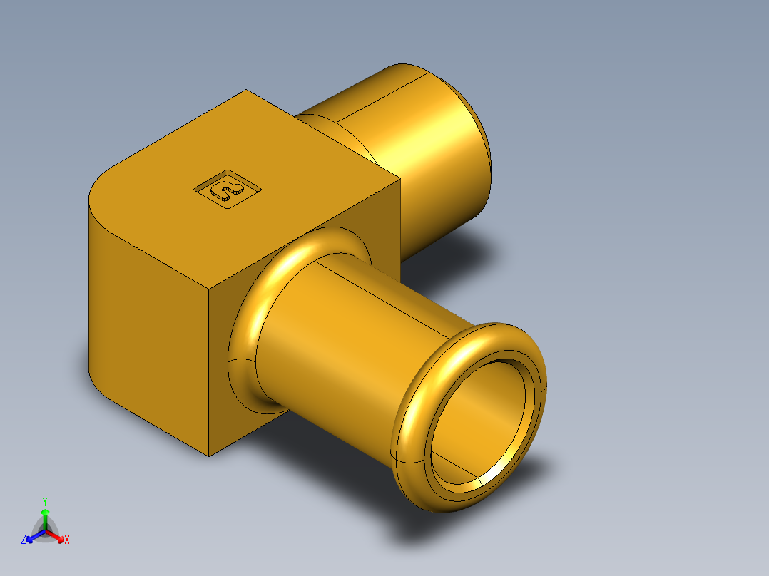 倒齿式工业管接头Beaded Hose Barb 90Deg Elbow Tube to Male Pipe 269HB-8-4主视图