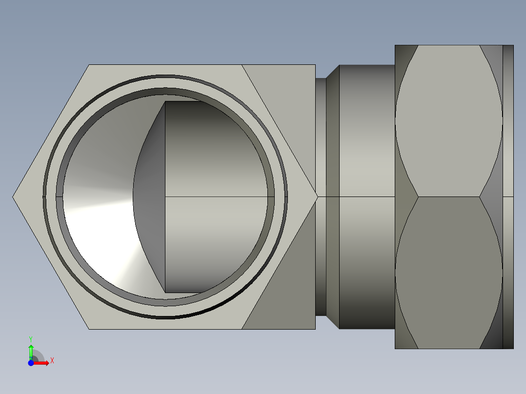卡套式工业通用硬管接头32_cbu-s前视图