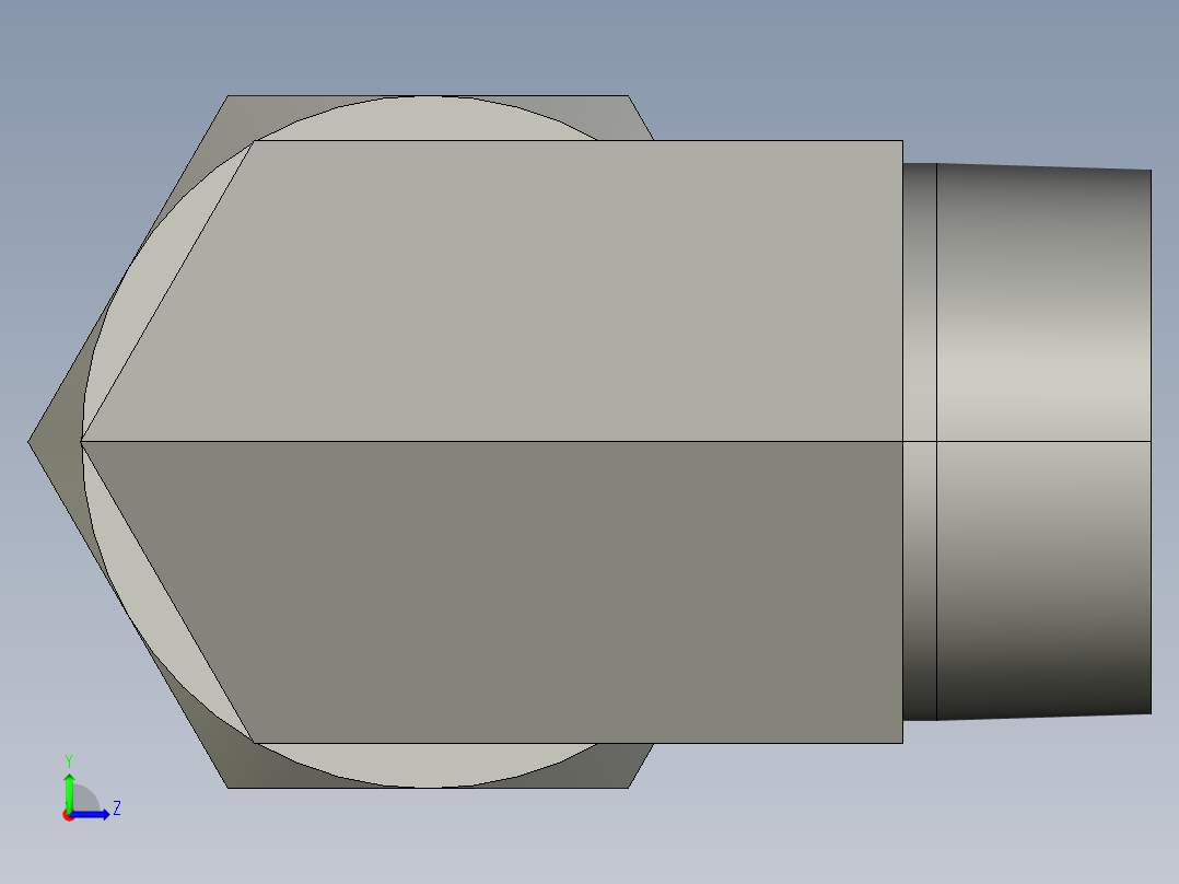 卡套式工业通用硬管接头32_cbu-s左视图