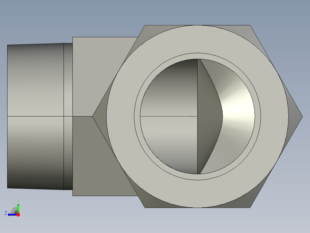 卡套式工业通用硬管接头32_cbu-s右视图