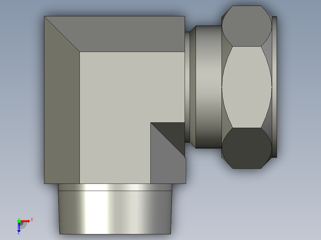 卡套式工业通用硬管接头32_cbu-s俯视图