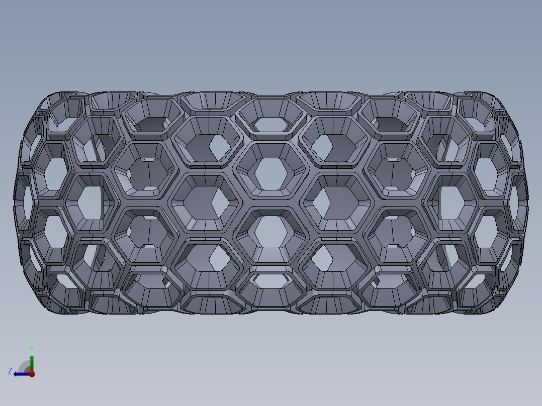 蜂窝环形戒指右视图
