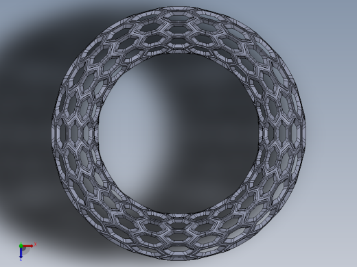 蜂窝环形戒指俯视缩略图