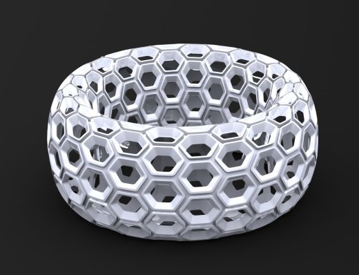 蜂窝环形戒指缩略图