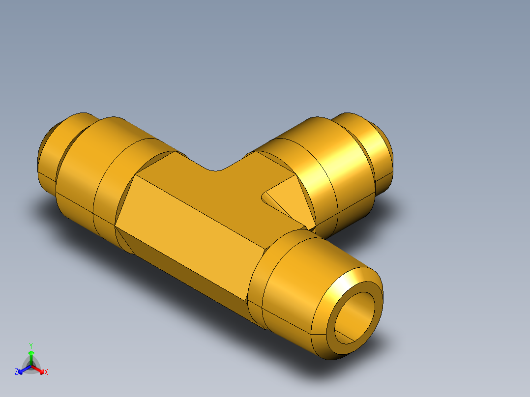 扩口式工业通用硬管接头Male Run Tee 151F-4-2