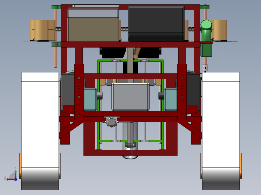 履带小车模型后视缩略图