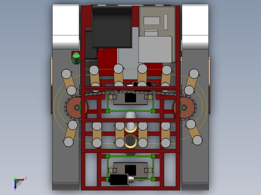 履带小车模型俯视缩略图