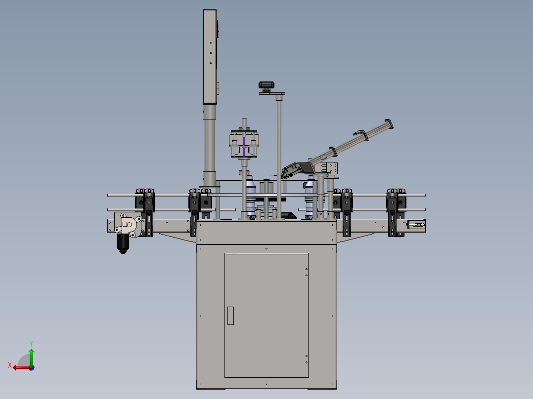 研磨液灌装机后视图