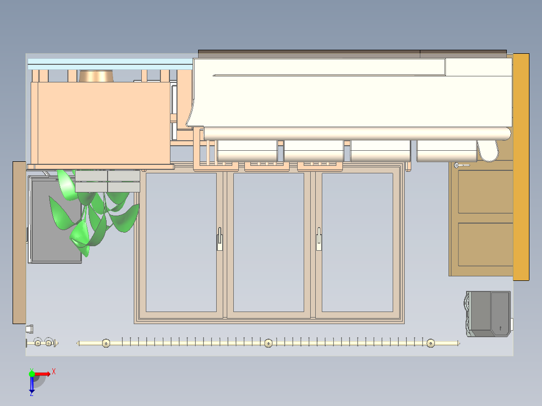 地面客厅俯视图