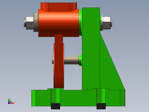 拖拉机变速箱拨叉加工工艺及铣槽夹具设计【含三维SolidWorks】【原创设计】前视缩略图