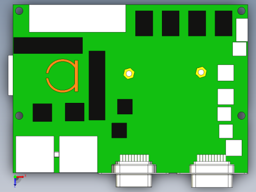 嵌入式IPC主板lexcom-2i385a-2i385cw SW STP俯视缩略图