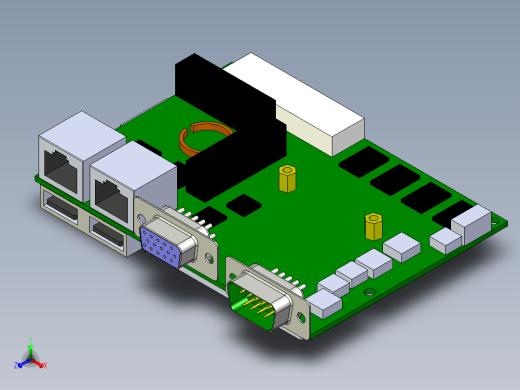 嵌入式IPC主板lexcom-2i385a-2i385cw SW STP正等轴测缩略图