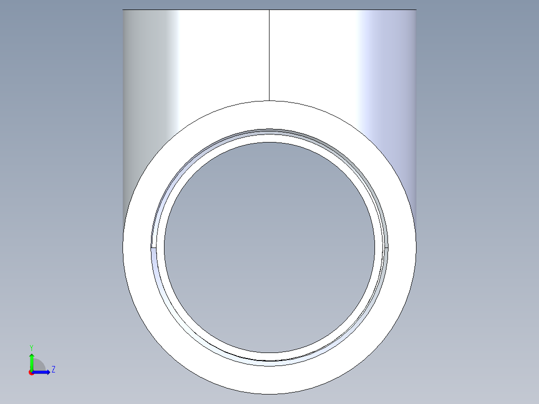 CPVC管件04-Sch80_Tee_FPTxFPTxFPT_9805-030_3in左视图