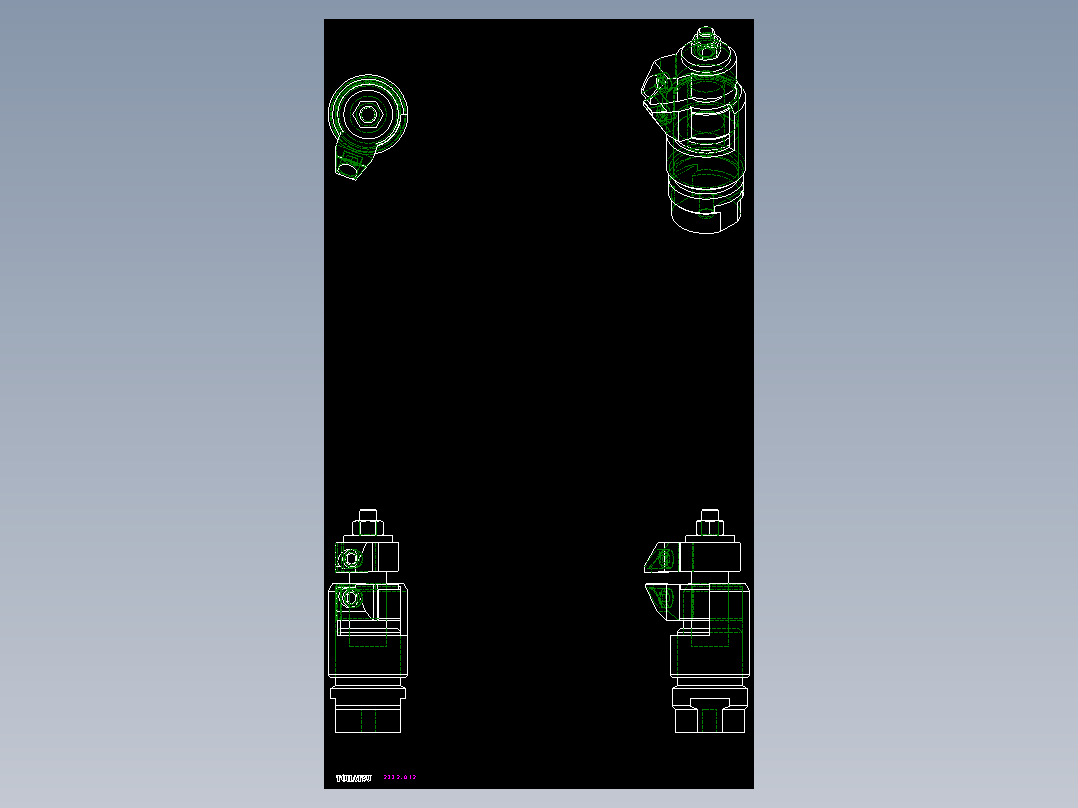 浮動夾持支撐座2332-2D多系列多零件图纸模型