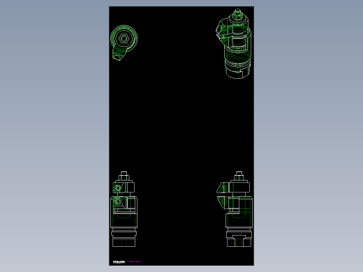 浮動夾持支撐座2332-2D多系列多零件图纸模型