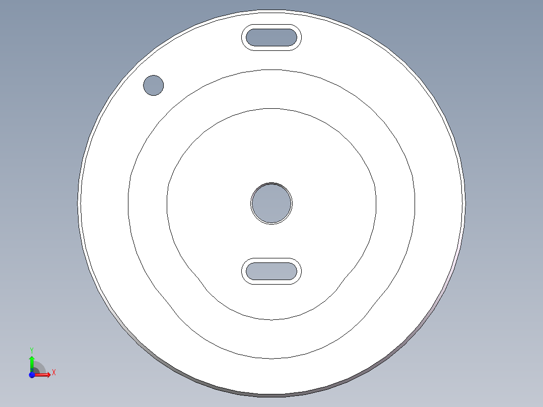 Q313-槽轮的工艺设计及数控加工【三维SolidWorks】前视图