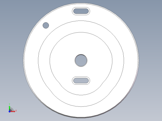 Q313-槽轮的工艺设计及数控加工【三维SolidWorks】前视缩略图